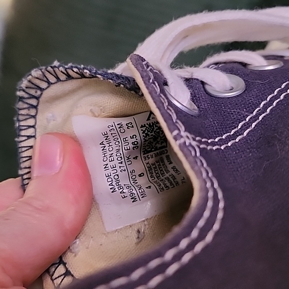 Navy Blue Converse - Picture 7 of 8